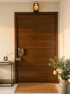 Double the Impression: The Ultimate Dual-Finish Veneer Main Door door internal